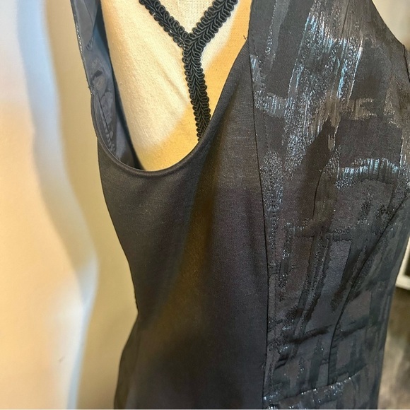 I Heart Ronson Little Black Dress Sleeveless Scoop Neck Mini Dress NWT Large - Picture 3 of 7